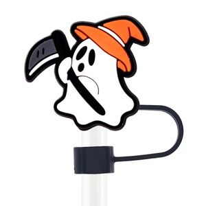 Spooky Ghost Halloween Straw Topper